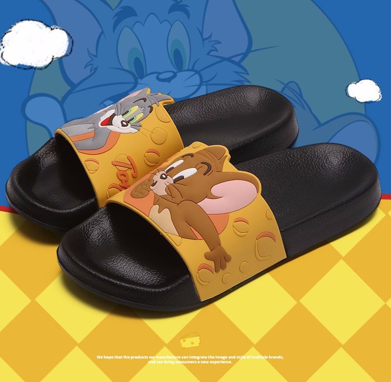 画像4: tom and jerry  Tom & Jerry slippers flip flops soft bottom sandals slippers ユニセックス男女兼用トム＆ジェリートムとジェリープラットフォームフリップフロップサンダルシャワーサンダル ビーチサンダル　 (4)