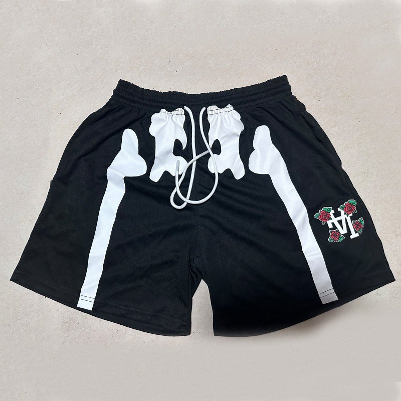 画像4: RAIN cartoon Print mesh short pants   ユニセックス 男女兼用 RAINアニメ プリント メッシュショートパンツ  (4)