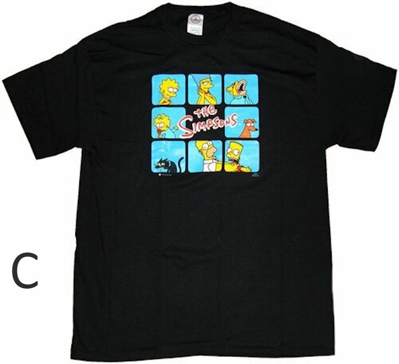 画像3: The Simpsons retro vintage style Print Tshirt   ユニセックス 男女兼用ザ・シンプソンズレトロビンテージスタイルプリント 半袖  Tシャツ  (3)