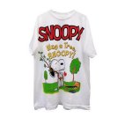 画像2: Forest Bathing Snoopy & Woodstock  Print Tshirt  　ユニセックス 男女兼用フォレスト ベイジングスヌーピー＆ウッドストックプリント 半袖  Tシャツ  (2)