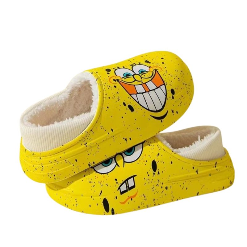 画像1: Men's Sesame Street x kaws Eco fur slip on shoes ユニセックス 男女兼用 セサミストリート×カウズ  ボア付き スリッポン シューズ (1)