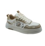 画像3: Unisex Smile kaws Leather Lace-up Sneakers  　男女兼用 ユニセックススマイルカウズレザーレースアップ ペイント スニーカー (3)
