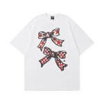 画像2: Oversized Sailor Moon ＆ Bow Short Sleeve Graffiti Print Tshirts  美少女戦士セーラームーン リボン 落書き プリント 半袖Tシャツ  男女兼用 ユニセックス (2)