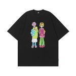 画像5: Oversized Sailor Moon ＆ Bow Short Sleeve Graffiti Print Tshirts  美少女戦士セーラームーン リボン 落書き プリント 半袖Tシャツ  男女兼用 ユニセックス (5)