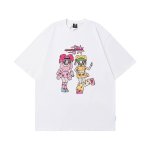 画像4: Oversized Sailor Moon ＆ Bow Short Sleeve Graffiti Print Tshirts  美少女戦士セーラームーン リボン 落書き プリント 半袖Tシャツ  男女兼用 ユニセックス (4)