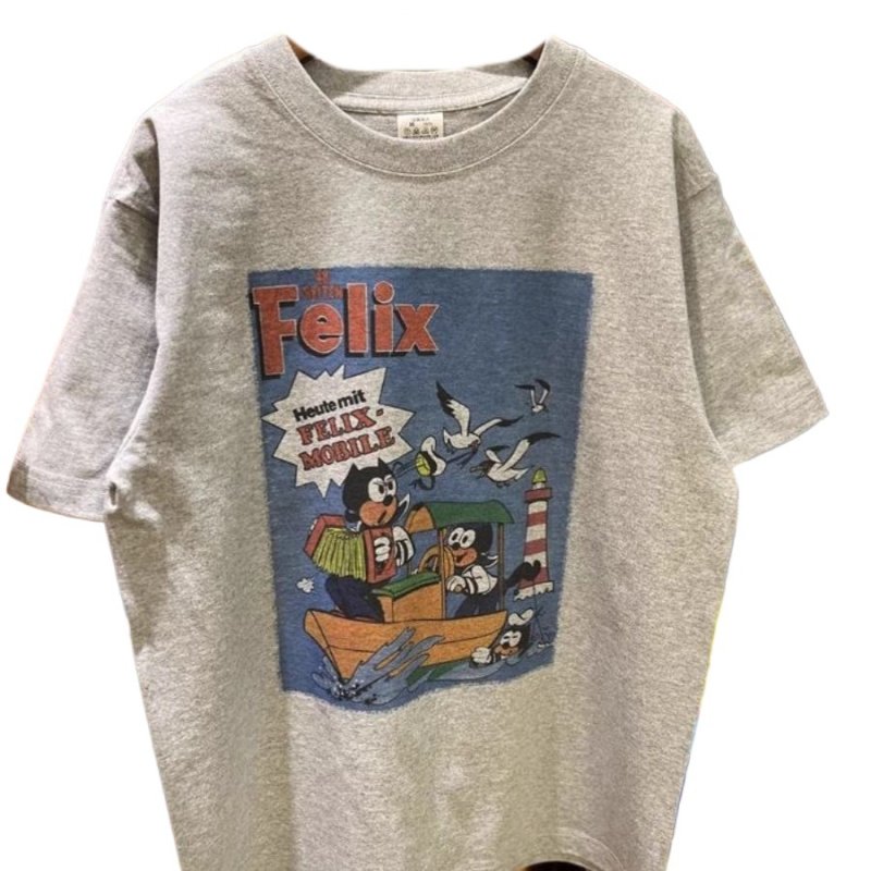 画像3: Felix the Cat Vintage Style Print Tshirt   ユニセックス 男女兼用フィリックスザキャットビンテージスタイルプリント 半袖  Tシャツ  (3)