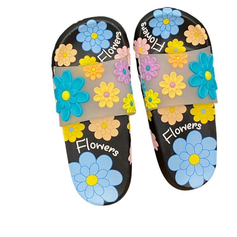 画像4: Women's Floral pattern deodorant soft sole sandals slippers flip flops 花柄フラットシャワーサンダルフリップフロップ  (4)