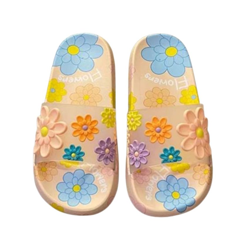 画像5: Women's Floral pattern deodorant soft sole sandals slippers flip flops 花柄フラットシャワーサンダルフリップフロップ  (5)