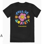 画像1: Hppy Smile Flower Print Tshirt  　ユニセックス 男女兼用ハッピースマイルフラワープリント 半袖  Tシャツ  (1)