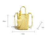 画像6: Braided Leather Tote Shoulder Crossbody Pochette Bag　 編み込みレザートートショルダークロスボディポシェットバッグ (6)