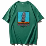 画像6: Leaning Tower of Pisa Graphic Paint Tshirt  　ユニセックス 男女兼用ピサの斜塔グラフィックペイントプリント 半袖  Tシャツ  (6)
