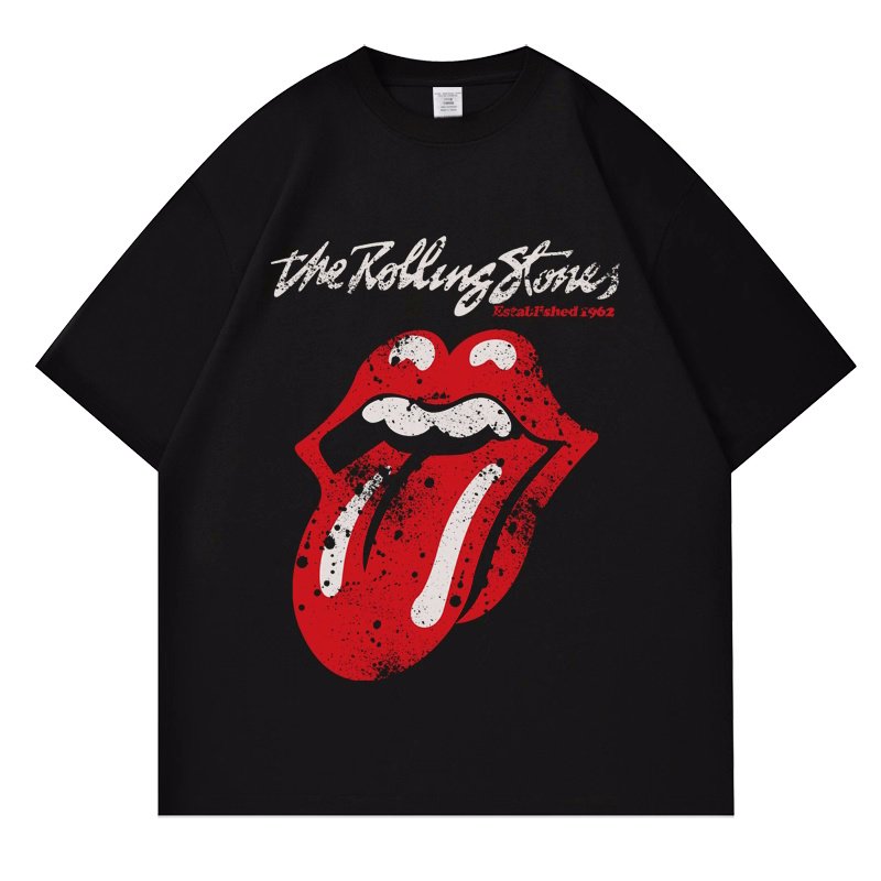 画像1: Rolling Stones Vero T-shirt Band Shirt  　ユニセックス 男女兼用 ローリング・ストーンズベロT バンドシャツ 半袖  Tシャツ  (1)