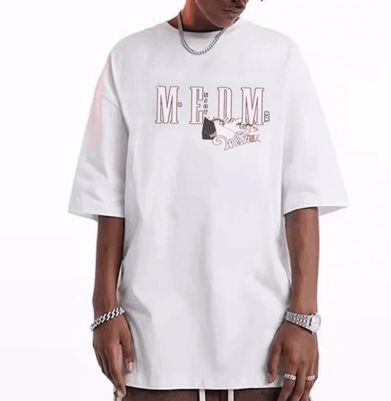 画像5:  MEDM box anime Print Tshirt   ユニセックス 男女兼用 MEDMボックスアニメプリント 半袖  Tシャツ  (5)