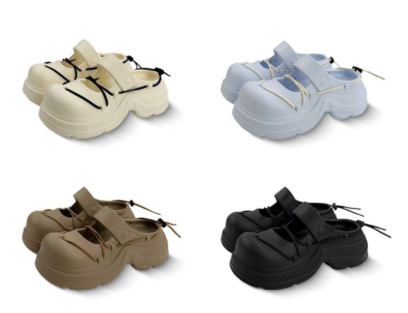 画像5: Lace-up platform creative half slippers レースアップ厚底プラットホームクリエイティブハーフスリッパシューズ (5)