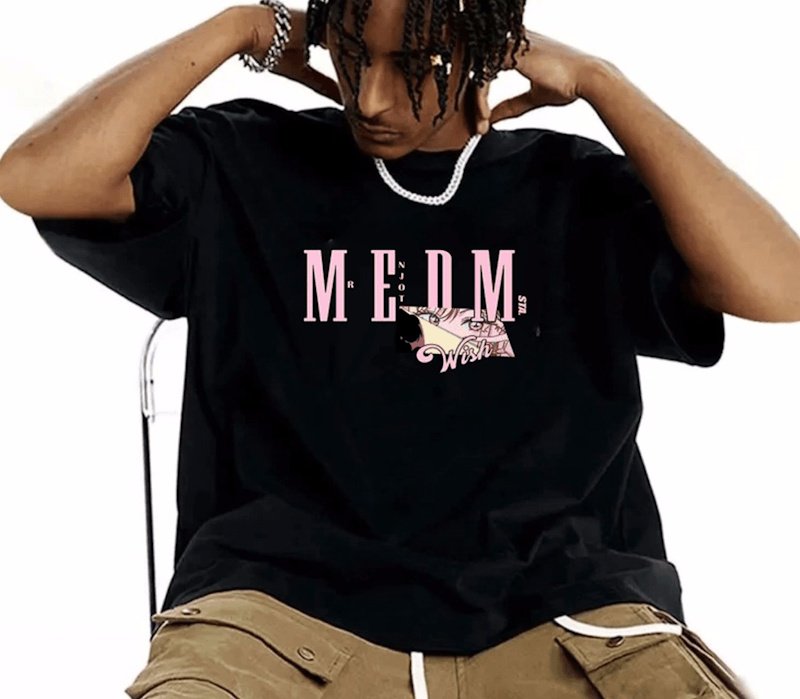 画像6:  MEDM box anime Print Tshirt   ユニセックス 男女兼用 MEDMボックスアニメプリント 半袖  Tシャツ  (6)