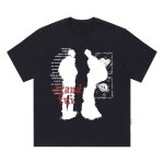 画像1: Hip hop dark portrait print Tshirt  　ユニセックス 男女兼用 ヒップホップダークポートレートプリント 半袖  Tシャツ  (1)