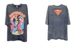 画像1: Vintage Style Donald Duck & Pluto Superman print Tshirt  　ユニセックス 男女兼用ヴィンテージスタイルドナルドダック＆プルート スーパーマンプリント 半袖  Tシャツ  (1)
