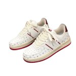 画像1: Unisex Small Animal & Alphabet Logo Leather Sneakers　男女兼用 ユニセックススモールアニマル＆レターロゴレザーレースアップスニーカー (1)