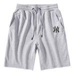 画像1: Unisex MLB NY New York Yankees Sweat Logo Shorts　ユニセックス 男女兼用MLBニューヨークヤンキースNYロゴスウェットショートパンツ (1)