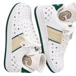 画像5: Unisex Small Animal & Alphabet Logo Leather Sneakers　男女兼用 ユニセックススモールアニマル＆レターロゴレザーレースアップスニーカー (5)