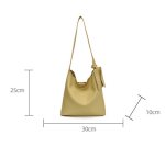 画像11: Leather shoulder tote bucket bag　ユニセックス男女兼用レザーバケットトートショルダーバッグ (11)