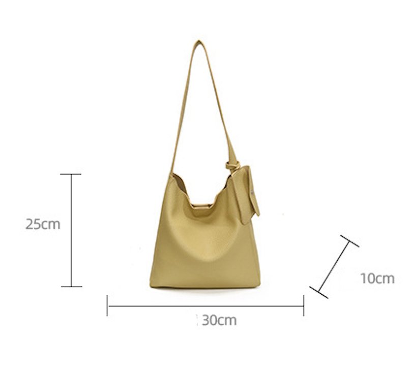 画像11: Leather shoulder tote bucket bag ユニセックス男女兼用レザーバケットトートショルダーバッグ (11)