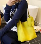 画像10: Leather shoulder tote bucket bag　ユニセックス男女兼用レザーバケットトートショルダーバッグ (10)