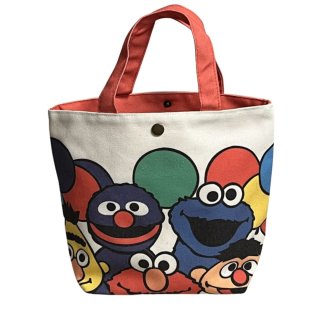 Unisex Sesame Street Cookie Monster Monogram Over Sized Denim