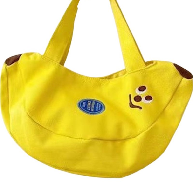 画像3: Banana-shaped canvas  shoulder tote  bag　ユニセックス男女兼用バナナ型キャンバストートショルダーバッグ (3)