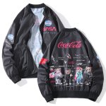 画像1: SALE セール NASA  Bear × Coca Cola Nylon windbreaker jacket ユニセックス 男女兼用 NASA ナサ ベア×コカコーラロゴ ウィンドブレイカー (1)