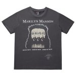 画像1: SALE セール men's Marilyn Manson loose cec head tshirts ユニセックス男女兼用マリリンマンソン ヴィンテージTシャツ (1)