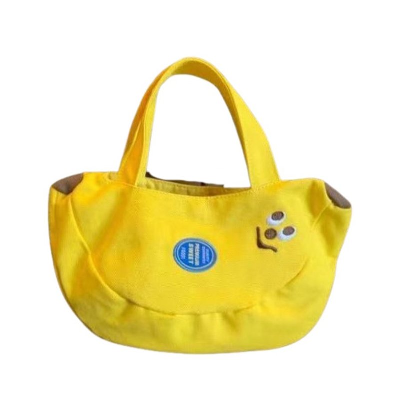 画像2: Banana-shaped canvas  shoulder tote  bag　ユニセックス男女兼用バナナ型キャンバストートショルダーバッグ (2)