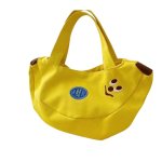画像4: Banana-shaped canvas  shoulder tote  bag　ユニセックス男女兼用バナナ型キャンバストートショルダーバッグ (4)