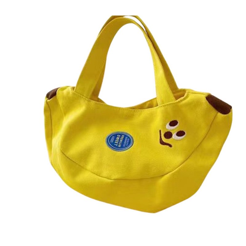 画像4: Banana-shaped canvas  shoulder tote  bag　ユニセックス男女兼用バナナ型キャンバストートショルダーバッグ (4)