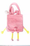 画像3: Spongebob Pink Rabbit Fluffy Shoulder Tote Bag　ユニセックス男女兼用 スポンジボブピンクウサギモコモコ トートショルダーショッピングバッグ (3)