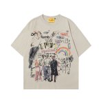 画像1: Fun Graffiti Graphic Paint Tshirt  　ユニセックス 男女兼用 ファングラフィティグラフィックペイント半袖  Tシャツ  (1)