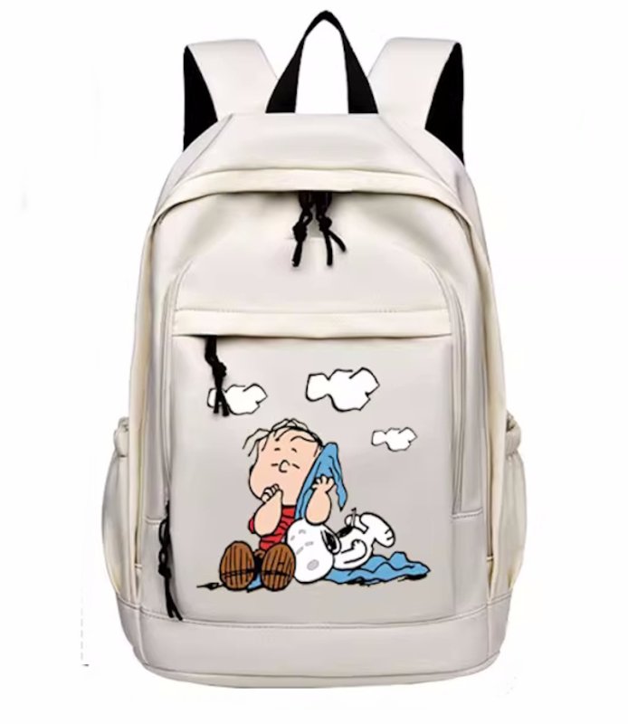 画像2: Snoopy print backpack Shoulder Tote Bag　ユニセックス男女兼用スヌーピープリントバックパックリュック トートショルダーショッピングバッグ (2)