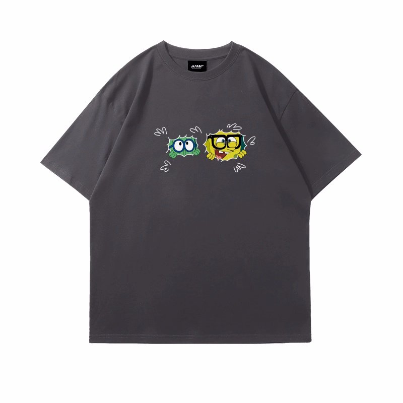 画像7: Surprise Glasses Spongebob Paint Tshirt  　ユニセックス 男女兼用 サプライズグラススポンジボブペイント半袖  Tシャツ  (7)