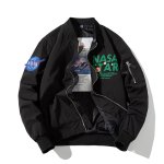 画像2: NASA Hoodie MA-1  jacket ユニセックス 男女兼用 NASA ナサ フード付き フライト ジャケット (2)