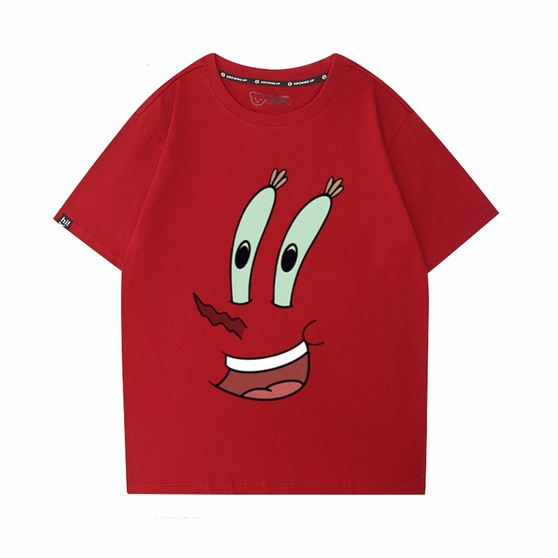 画像4: SpongeBob, Patrick Star, Mr. Krabs print Paint Tshirt  　ユニセックス 男女兼用スポンジボブ＆フレンズプリント半袖  Tシャツキッズ〜大人  (4)