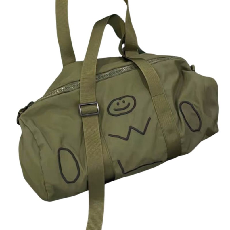 画像6:  Smiley Face Lettering Crossbody Shoulder Cylinder Bag　スマイリーフェイスレタリングクロスボディショルダーシリンダーバッグ (6)