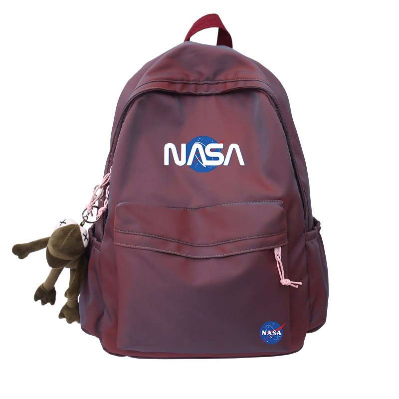 画像1: NASA print backpack Shoulder Tote Bag　ユニセックス男女兼用ナサNASAプリントバックパックリュック トートショルダー通勤通学ショッピングバッグ (1)