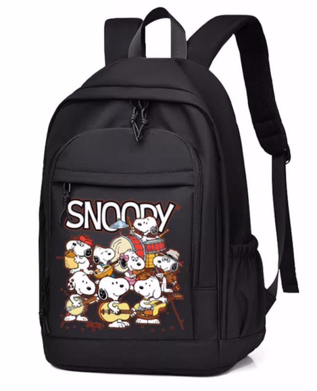 画像1: Snoopy print backpack Shoulder Tote Bag　ユニセックス男女兼用スヌーピープリントバックパックリュック トートショルダーショッピングバッグ (1)