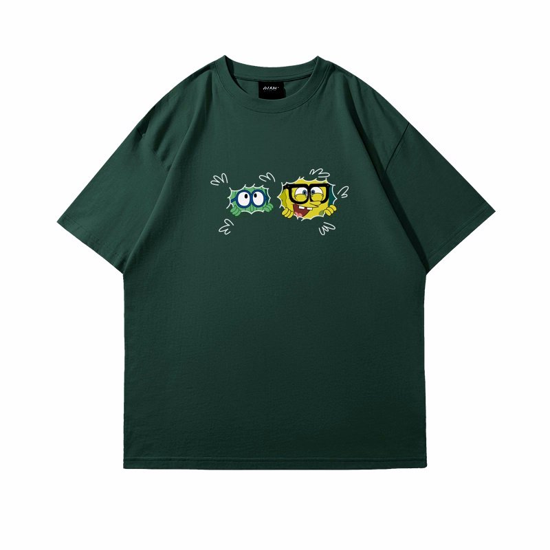 画像6: Surprise Glasses Spongebob Paint Tshirt  　ユニセックス 男女兼用 サプライズグラススポンジボブペイント半袖  Tシャツ  (6)