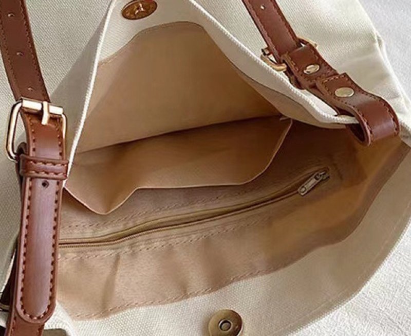 画像4: Snoopy canvas bucket shoulder bag　ユニセックス男女兼用スヌーピーキャンバス バケットショルダートートバッグ通勤通学 (4)