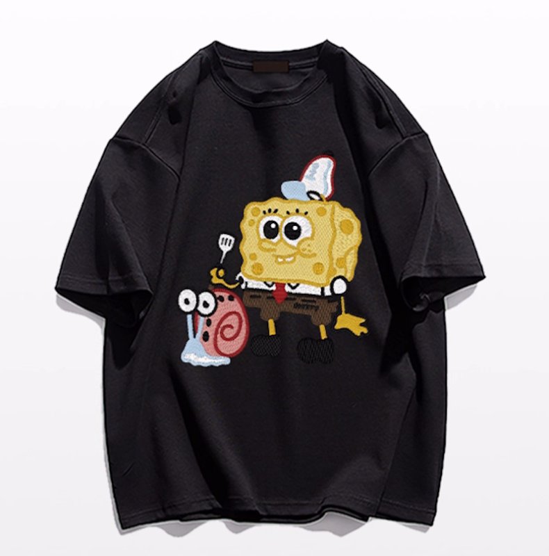 画像3: SpongeBob pop art print Tshirt  　ユニセックス 男女兼用スポンジボブポップアートプリント半袖  Tシャツ (3)