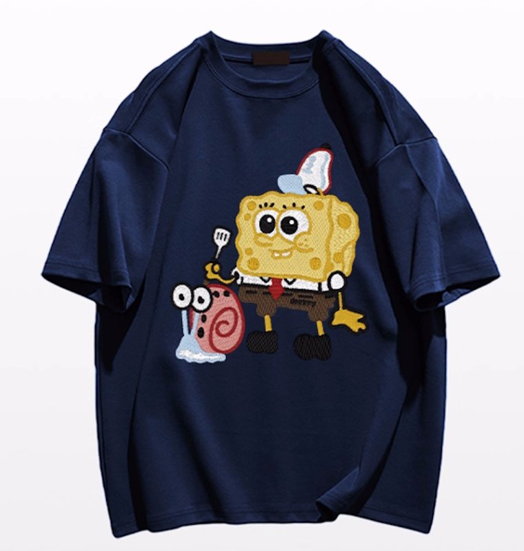 画像2: SpongeBob pop art print Tshirt  　ユニセックス 男女兼用スポンジボブポップアートプリント半袖  Tシャツ (2)