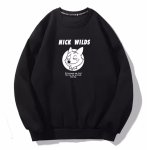 画像2: Unisex NICK WILDS fox print sweatshirt Crew Neck vintage sweatshirt Pullover ユニセックス 男女兼用 NICK WILDS キツネフォックスプリントスウェットトレーナー (2)