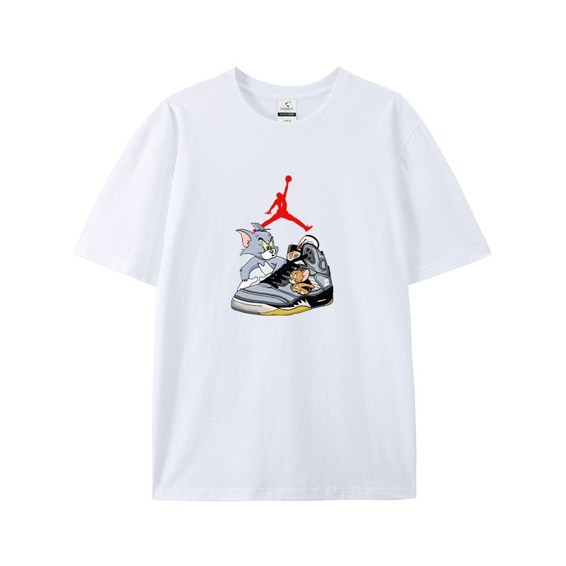 画像1: Tom and jerry Air man  Sneaker Print Tshirts  ユニセックス男女兼用 トム＆ジェリー トムとジェリー エアーマン スニーカー 半袖 Tシャツ (1)