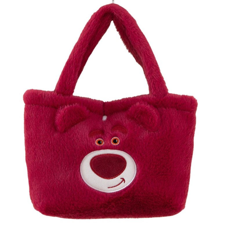 画像3: Mickey & Minnie & Lotso fur fluffy tote bag　ユニセックス男女兼用ミッキー＆ミニー＆ロッツォファーモコモコトートショルダーバッグ (3)